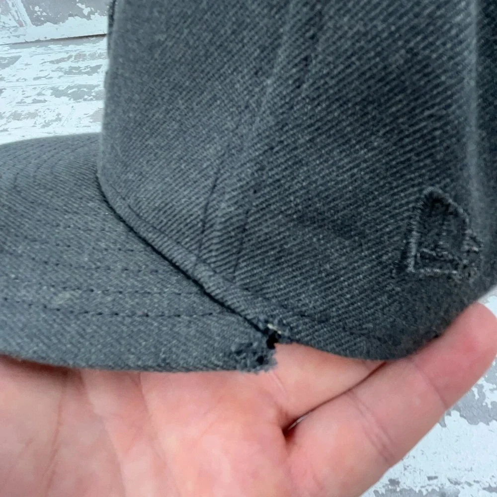 St Louis Cardinals Hat Cap Fitted Size 7 1/4 Gray Plain Logo Wool 59Fifty Mens *